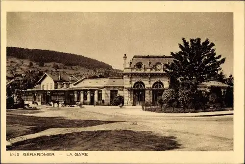 Ak Gerardmer Lorraine Vogesen, Bahnhof