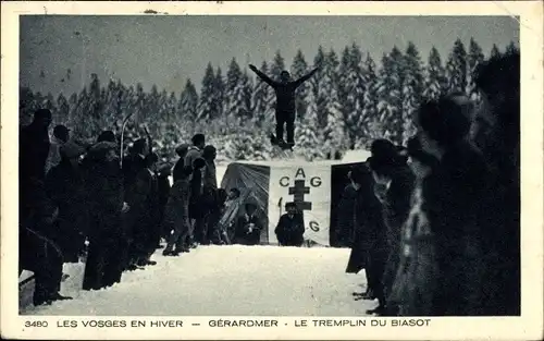 Ak Gérardmer Lorraine Vosges, Biasot Sprungbrett
