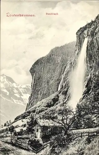 Ak Lauterbrunnen Kanton Bern, Staubbach