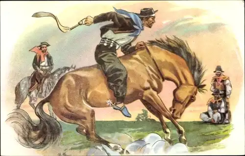 Künstler Ak Argentinien, La doma