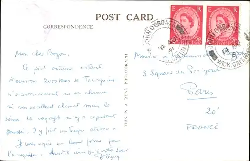 Ak John O'Groats Caithness Schottland, Hotel, letztes Haus