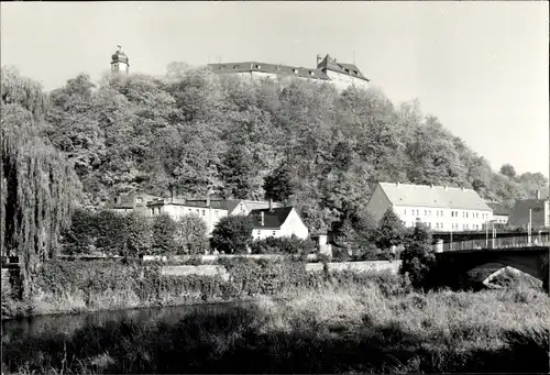 Foto Greiz im Vogtland, Blick zum Schloss, Brücke