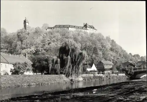 Foto Greiz im Vogtland, Blick zum Schloss, Brücke