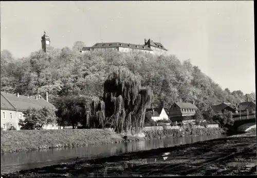 Foto Greiz im Vogtland, Blick zum Schloss, Brücke