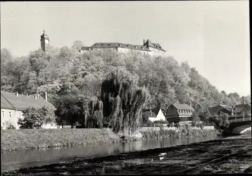 Foto Greiz im Vogtland, Blick zum Schloss, Brücke