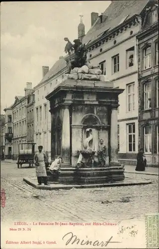 Ak Liège Lüttich Wallonien, Brunnen