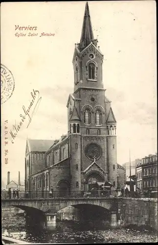 Ak Verviers Wallonien Lüttich, Sankt Antoine Kirche