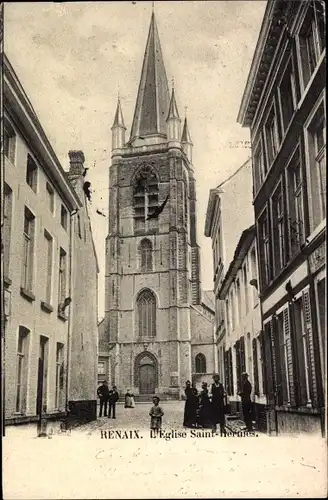 Ak Ronse Renaix Ostflandern, Kirche