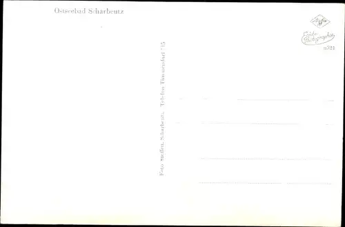 Ak Ostseebad Scharbeutz in Ostholstein, Strand, Strandkörbe, Segelboot