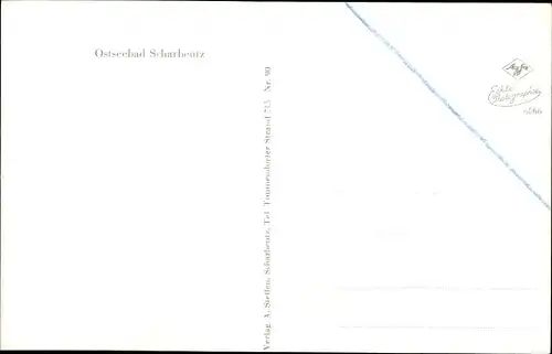 Ak Ostseebad Scharbeutz in Ostholstein, Straßenpartie, Strand