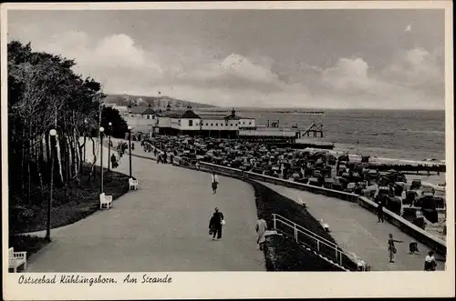 Ak Ostseebad Kühlungsborn, Strand, Promenade, Badeanstalt