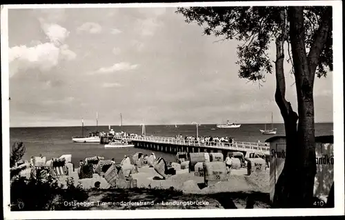 Ak Ostseebad Timmendorfer Strand, Landungsbrücke