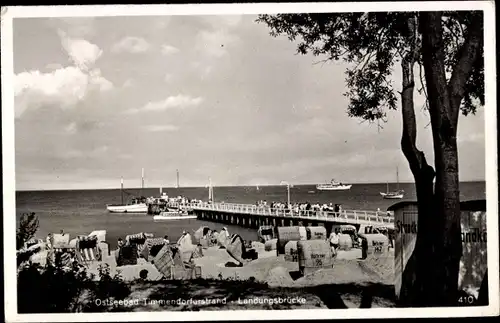 Ak Ostseebad Timmendorfer Strand, Landungsbrücke