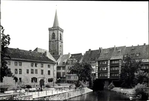 Foto Ak Erfurt in Thüringen, Teilansicht, Turm