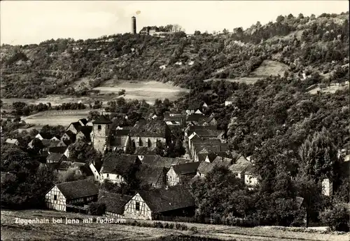Ak Ziegenhain Jena in Thüringen, Panorama mit Fuchsturm