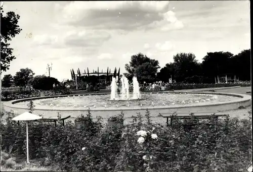 Foto Ak Erfurt in Thüringen, iga, Springbrunnen