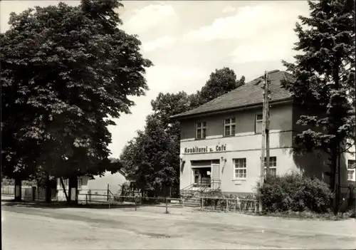 Ak Prieros Heidesee in der Mark, Konditorei und Café