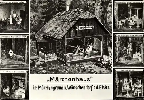 Ak Wünschendorf an der Elster, Märchenhaus im Märchengrund