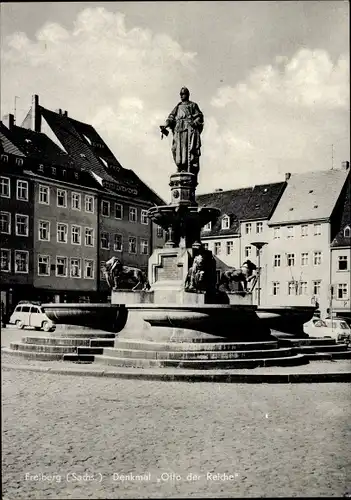 Ak Freiberg in Sachsen, Denkmal Otto der Reiche