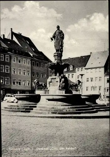 Ak Freiberg in Sachsen, Denkmal Otto der Reiche