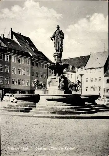 Ak Freiberg in Sachsen, Denkmal Otto der Reiche