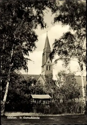 Ak Lutherstadt Eisleben, St. Gertrudiskirche