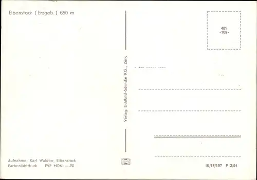 Ak Eibenstock im Erzgebirge Sachsen, Feldweg mit Blick zum Ort