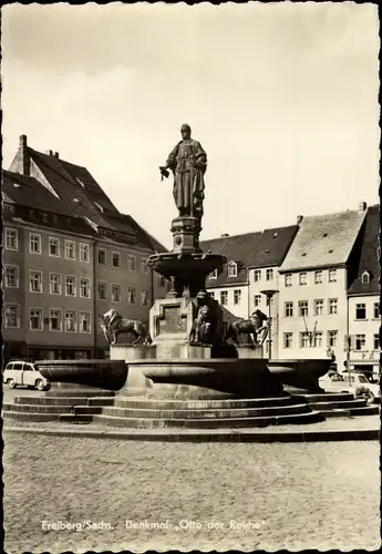 Ak Freiberg in Sachsen, Denkmal Otto der Reiche