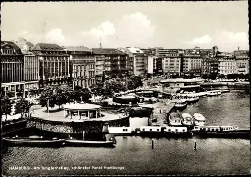 Ak Hamburg Mitte Neustadt, Jungfernstieg