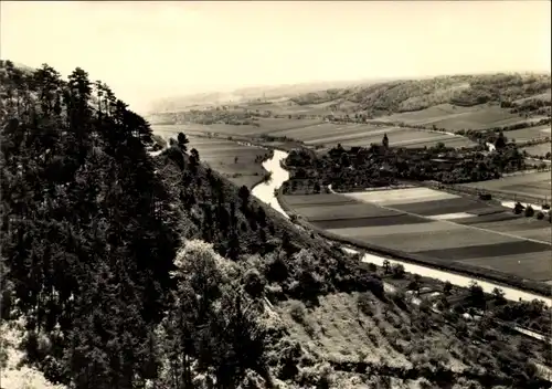 Ak Freyburg an der Unstrut, Blick von der Neuenburg ins Unstruttal