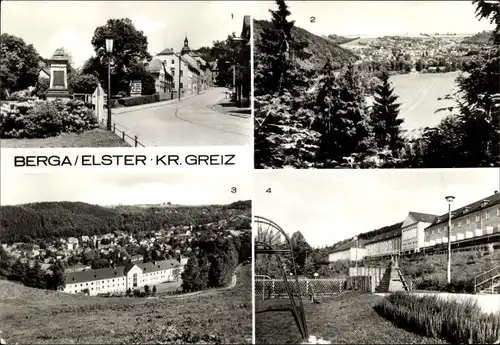 Ak Berga an der Elster Thüringen, Schloßstraße, Erholungsheim der IG Wismut, Teilansicht