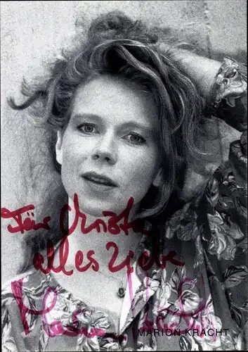 Ak Schauspielerin Marion Kracht, Portrait, Autogramm