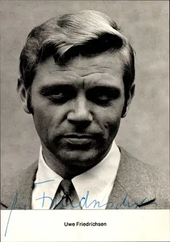 Ak Schauspieler Uwe Friedrichsen, Autogramm, Portrait