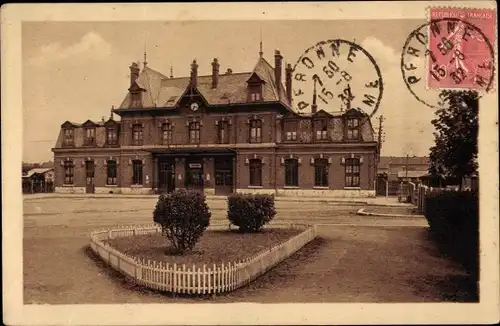 Ak Péronne Somme, Hauptbahnhof