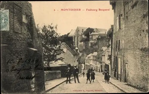 Ak Montdidier Somme, Faubourg Becquerel