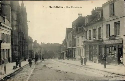 Ak Montdidier-Somme, Rue Parmentier