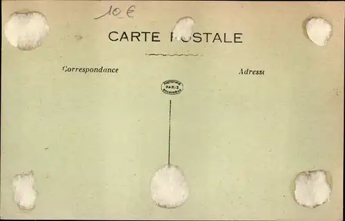 Ak Montdidier Somme, Ruines, Couvent des Dames de Saint Maur