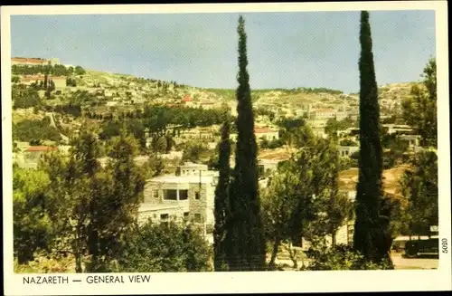 Ak Nazareth Nazareth Israel, Gesamtansicht