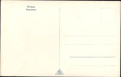 Ak Genova Genua Ligurien, Panorama