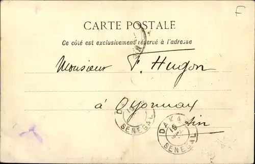 Ak Dakar Senegal, Religiöse Prozession, Missionar