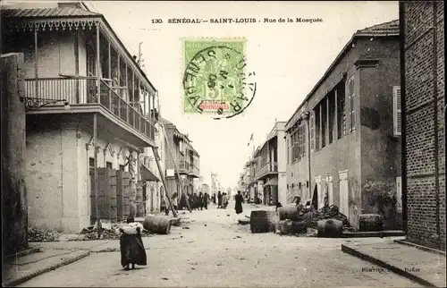 Ak Saint Louis Senegal, Rue de la Mosquée