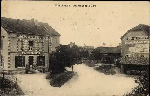 Ak Chalindrey Haute-Marne, Faubourg de la Gare