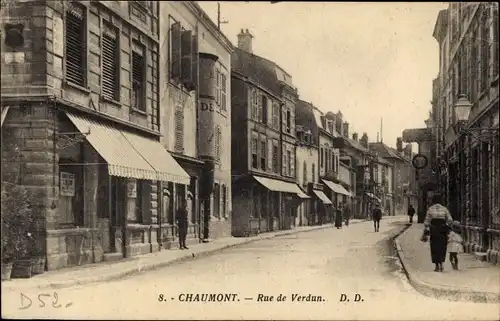 Ak Chaumont Haute Marne, Rue de Verdun