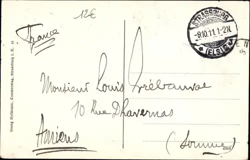Ak Straßburg Straßburg Alsace Bas Rhin, Place Gutenberg