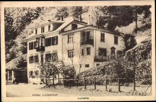 Ak Lucelle Lützel Haut Rhin, Hotel Lützelhof