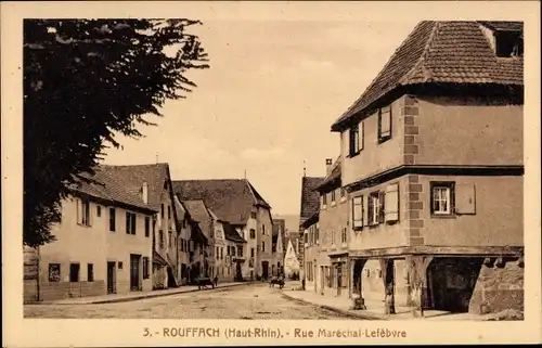 Ak Rouffach Rufach Alsace Haut Rhin, Rue Maréchal Lefèbvre