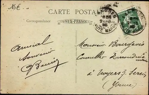 Ak Langres Haute Marne, Rue Diderot