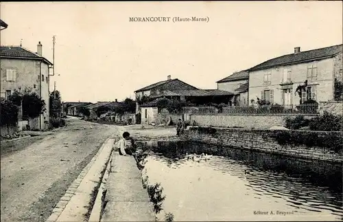 Ak Morancourt Haute Marne, Teil des Kanals