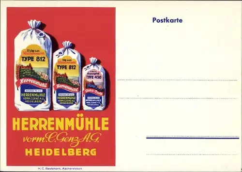 Ak Heidelberg, Reklame, Herrenmühle, Vormals C. Genz A.G.