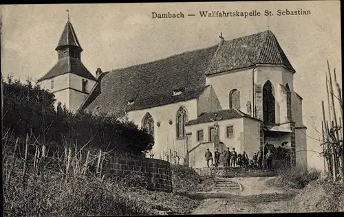 Ak Dambach la Ville Dammbach Elsass Bas Rhin, Wallfahrtskapelle St. Sebastian